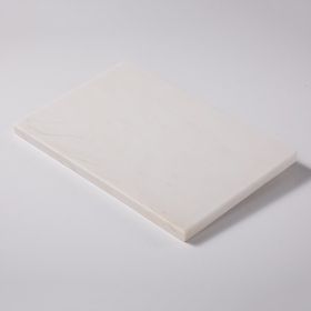 Square Nordic Style Marble Cake Fruit Western Food Tray (Option: White-L300mmxW200mmxT12mm)